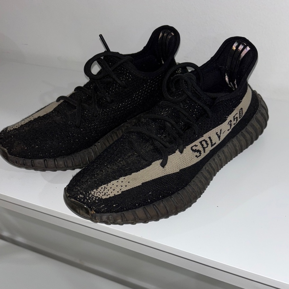 Black and Tan Yeezy Boost 350 Sneakers